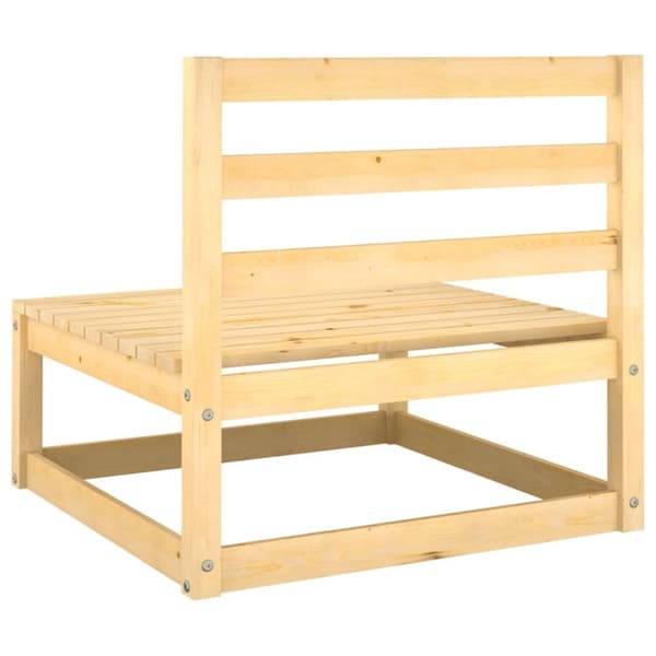 vidaXL Hagesofagruppe med puter 2 deler heltre furu