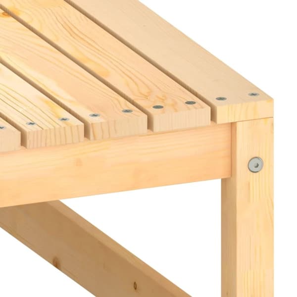 vidaXL Hagesofagruppe med puter 2 deler heltre furu