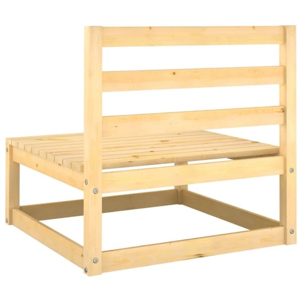 vidaXL Hagesofagruppe med puter 2 deler heltre furu