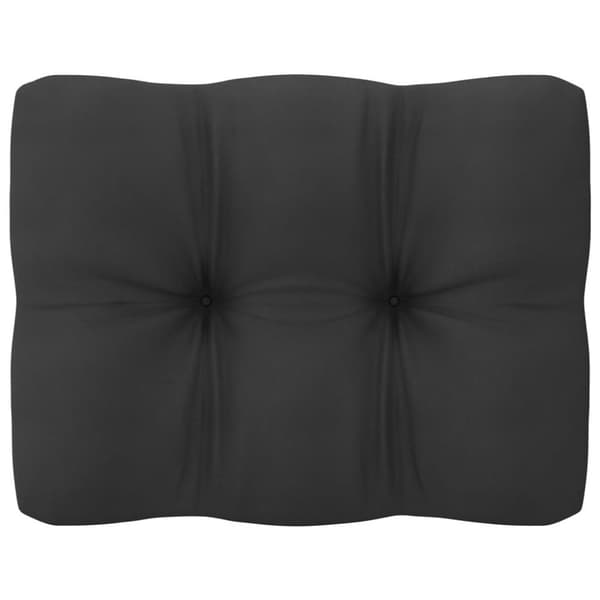 vidaXL hjørnemodul til havesofa grå hynder massivt fyrretræ