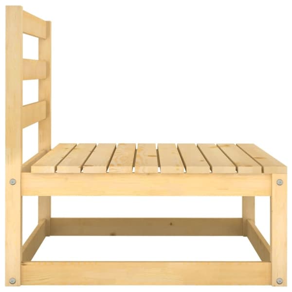 vidaXL Hagesofagruppe med puter 2 deler heltre furu