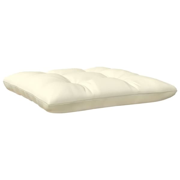 vidaXL 2-personers havesofa med cremefarvede hynder massivt fyrretræ