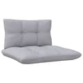 Miniatyrbillede 5 af 8: vidaXL midterdel til havesofa med grå hynder massivt fyrretræ