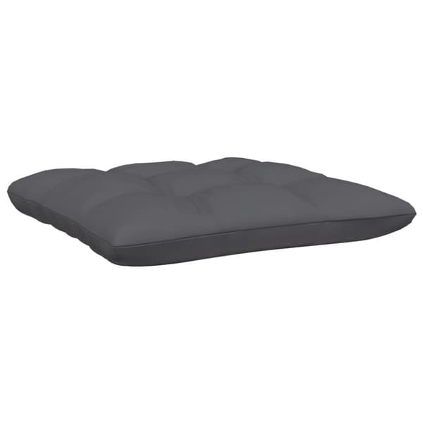 vidaXL Hagesofa med puter 2-seters svart heltre furu