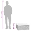 Miniatyrbild 7 av 7: vidaXL Fotpall med dyna konstrotting svart 70x70x30 cm