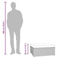Miniatyrbillede 7 af 7: vidaXL fodskammel med hynde til haven 70x70x30 cm polyrattan sort