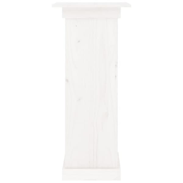 vidaXL blomsterstander 40x40x90 cm massivt fyrretræ hvid