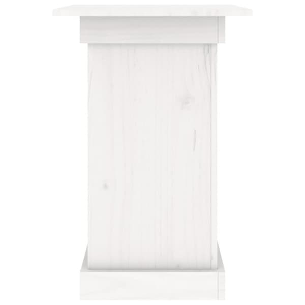 vidaXL blomsterstander 40x40x60 cm massivt fyrretræ hvid