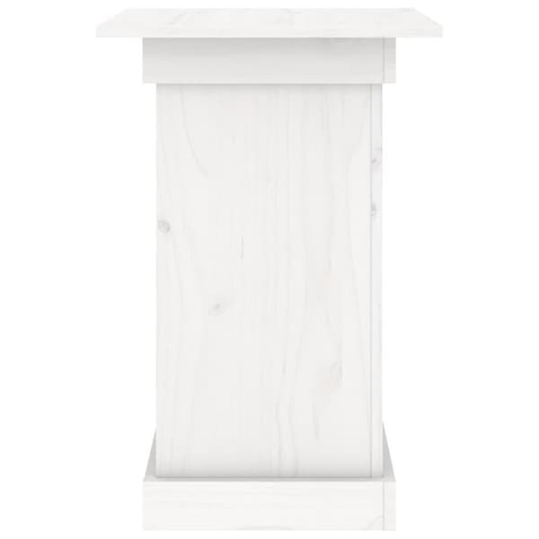 vidaXL blomsterstander 40x40x60 cm massivt fyrretræ hvid