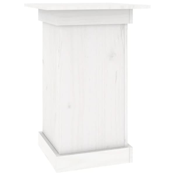 vidaXL blomsterstander 40x40x60 cm massivt fyrretræ hvid