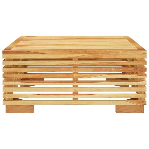 vidaXL sofabord til haven 69,5x69,5x31 cm massivt teaktræ