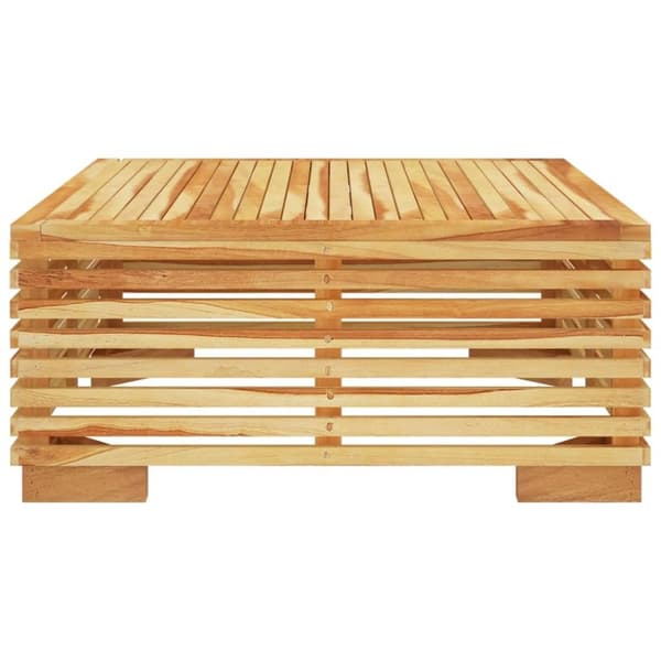 vidaXL sofabord til haven 69,5x69,5x31 cm massivt teaktræ