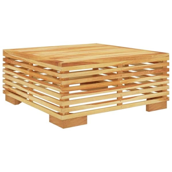 vidaXL sofabord til haven 69,5x69,5x31 cm massivt teaktræ