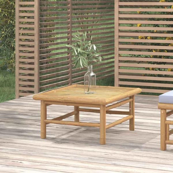 vidaXL Hagebord 65x55x30 cm bambus