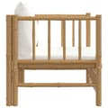 Miniatyrbillede 5 af 9: vidaXL havesofa med cremehvide hynder bambus