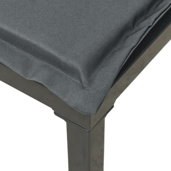 vidaXL havestol med hynder polyrattan sort og grå