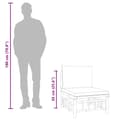 Miniatyrbillede 9 af 9: vidaXL midtermodul til havesofa med mørkegrå hynder bambus