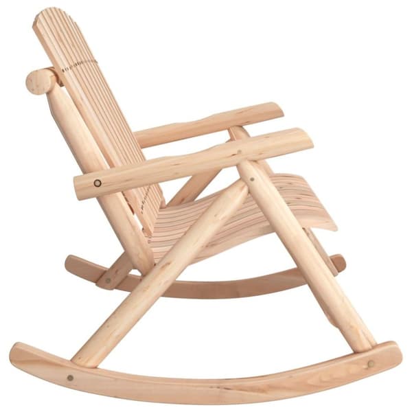 vidaXL 2-personers havebænk med gyngefunktion 123x96x102 cm grantræ