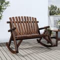 Miniatyrbilde 2 av 6: vidaXL Gyngebenk 2 seter 123x96x102 cm heltre gran