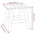 Miniatyrbilde 6 av 6: vidaXL Sidebord 49x49x50 cm heltre gran