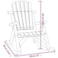 Miniatyrbilde 6 av 6: vidaXL Hagegyngestol 69x96x101 cm heltre gran