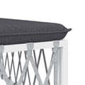 Miniatyrbillede 6 af 9: vidaXL midtermodul til havesofa med hynder vævet stof hvid
