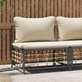 Miniatyrbillede 2 af 7: vidaXL midtermodul til havesofa med hynder polyrattan beige