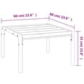 Miniatyrbillede 6 af 7: vidaXL loungebord 60x60x35 cm stål sort