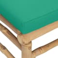 Miniatyrbillede 7 af 9: vidaXL hjørnemodul til havesofa med grønne hynder bambus