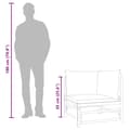 Miniatyrbillede 9 af 9: vidaXL hjørnemodul til havesofa med grønne hynder bambus