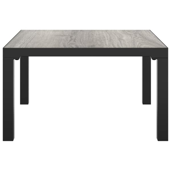 vidaXL sofabord til haven 55x55x31 cm DPC og stål grå