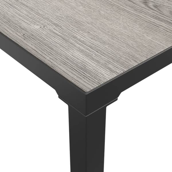 vidaXL sofabord til haven 55x55x31 cm DPC og stål grå