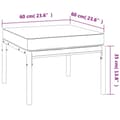 Miniatyrbillede 8 af 9: vidaXL haveskamler 2 stk. med sandfarvede hynder 60x60x35 cm stål