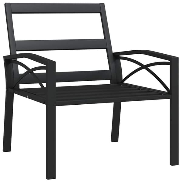 vidaXL havestol med grå hynder 68x76x79 cm stål
