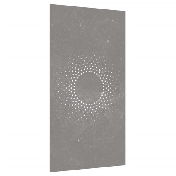 vidaXL udendørs vægdekoration 105x55 cm soldesign cortenstål