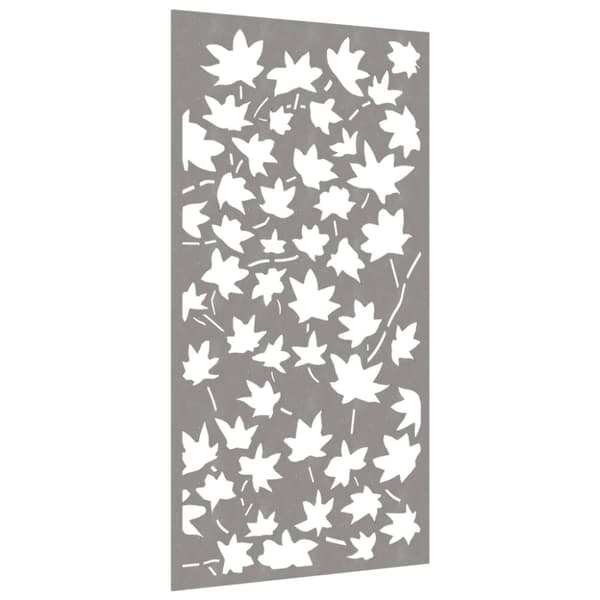 vidaXL Veggdekorasjon til hage 105x55 cm cortenstål lønnebladdesign