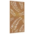 Pikkukuva 1 / 8: vidaXL Puutarhaseinäkoriste 105x55 cm corten teräs lehtikuvio