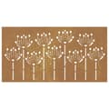 Miniatyrbillede 4 af 8: vidaXL udendørs vægdekoration 105x55 cm blomsterdesign cortenstål