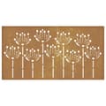 Miniatyrbillede 5 af 8: vidaXL udendørs vægdekoration 105x55 cm blomsterdesign cortenstål