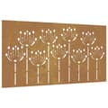 Miniatyrbillede 1 af 8: vidaXL udendørs vægdekoration 105x55 cm blomsterdesign cortenstål