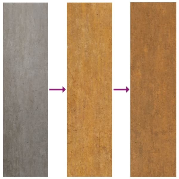 vidaXL Veggdekorasjon til hage 105x55 cm cortenstål bambusdesign