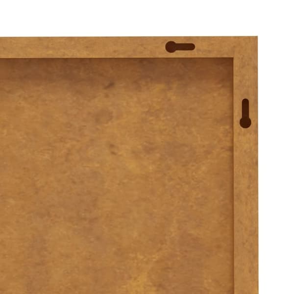 vidaXL Veggdekorasjon til hage 105x55 cm cortenstål bambusdesign