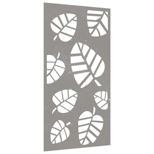 vidaXL Väggdekoration 105x55 cm rosttrögt stål bladdesign