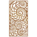 Pikkukuva 4 / 8: vidaXL Puutarhaseinäkoriste 105x55 cm corten teräs simpukkakuvio