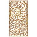 Pikkukuva 5 / 8: vidaXL Puutarhaseinäkoriste 105x55 cm corten teräs simpukkakuvio