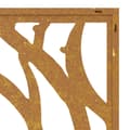 Pikkukuva 7 / 8: vidaXL Puutarhaseinäkoriste 105x55 cm corten teräs simpukkakuvio