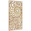 Pikkukuva 1 / 8: vidaXL Puutarhaseinäkoriste 105x55 cm corten teräs simpukkakuvio