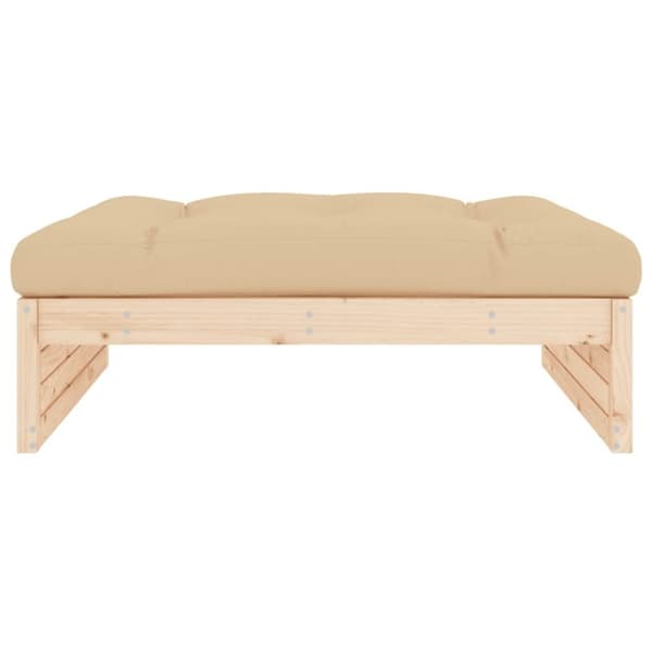 vidaXL Hagefotskammel 120x80 cm heltre furu