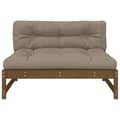 Miniatyrbilde 4 av 9: vidaXL Midtsofa honningbrun 120x80 cm heltre furu