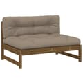 Miniatyrbilde 2 av 9: vidaXL Midtsofa honningbrun 120x80 cm heltre furu